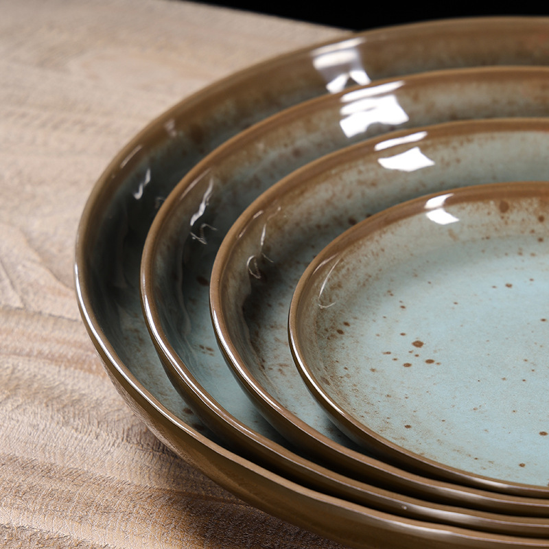 盘子/木质托盘/碗碟盘子/四区陶瓷盘/意面盘子产品图