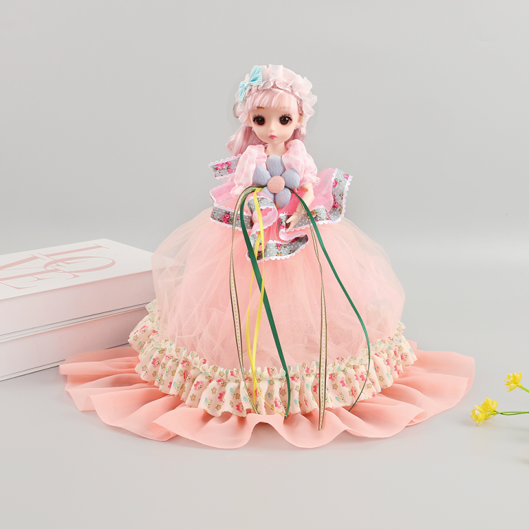 New cute children's playhouse dolls, wedding dresses, ice princess, blinking girl toys, birthday gifts Specification image