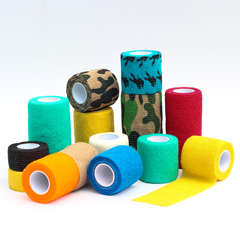 Sports elastic bandage, multi-functional colored non-woven fabric bandage, self-adhesive elastic bandage, medical self-adhesive bandage Application Scenario