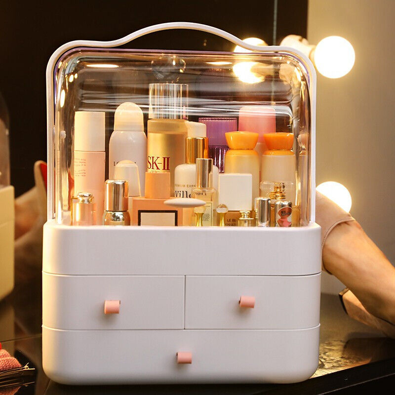 Cosmetic storage box, plastic drawer-type skin care product storage rack, dressing table shelf, desktop lipstick storage box Item Picture