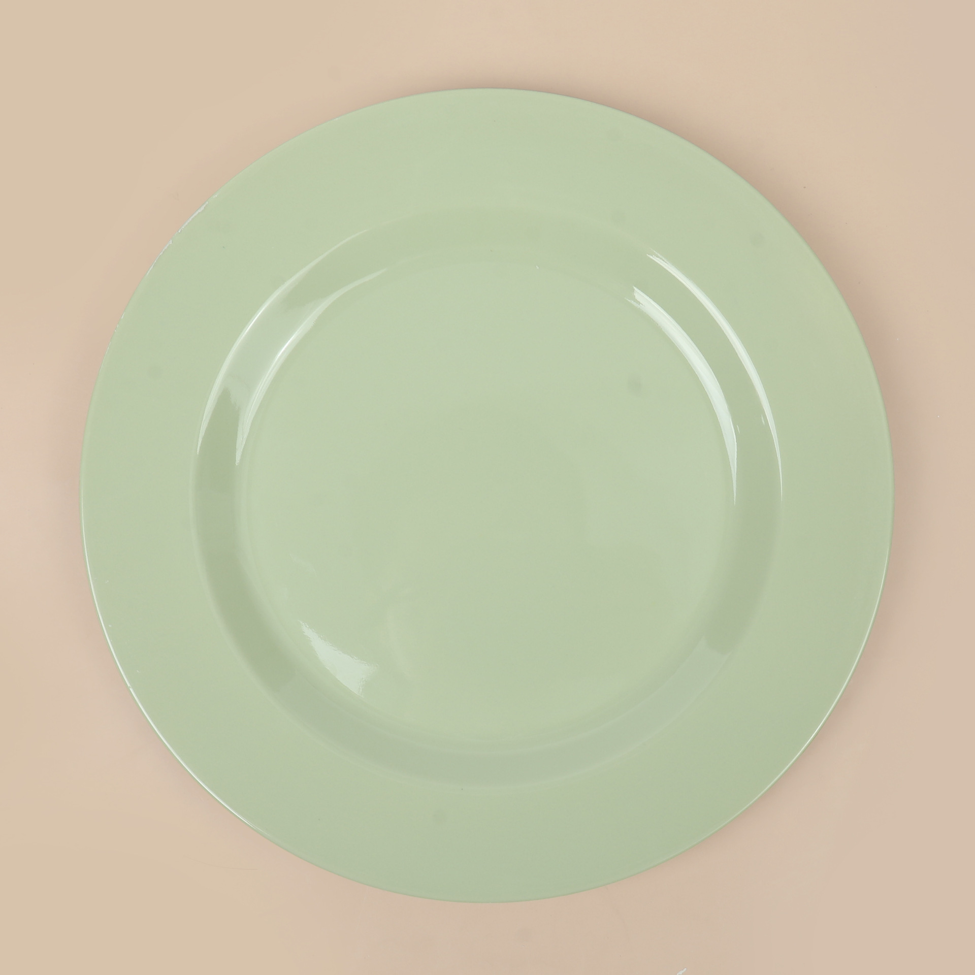 Melamine plate, round plastic imitation porcelain flat plate, commercial restaurant buffet fast food rice bowl plate, cold dish bone plate, shallow plate details Picture