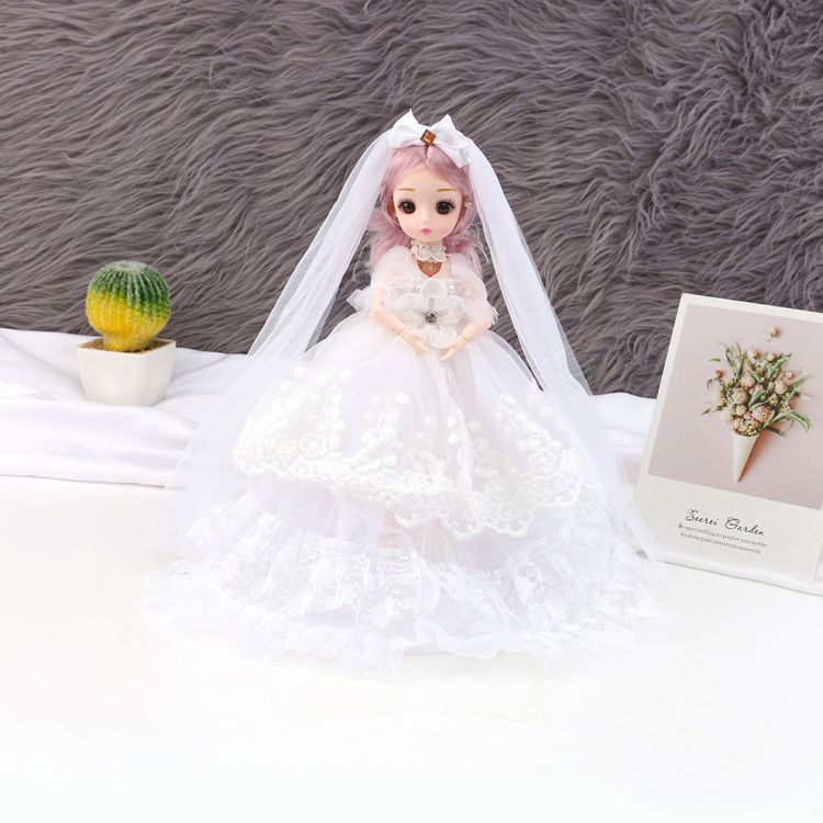 30-centimeter wedding dress, smart music, New Year goods, ornaments, dolls, toys, wedding dresses, princesses, hot sales, street stalls, night markets, wholesale supplies, girls, children, students, activity gifts details Picture