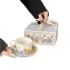 Ceramic cup Xia Hua Man Yu coffee cup and plate set, high appearance level mug gift box set, opening event gifts, practical souvenirs wholesale Application Scenario