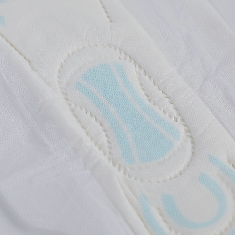 泉州纸品厂家生产卫生巾加厚印蓝姨妈巾热销苏丹伊拉克中东市场