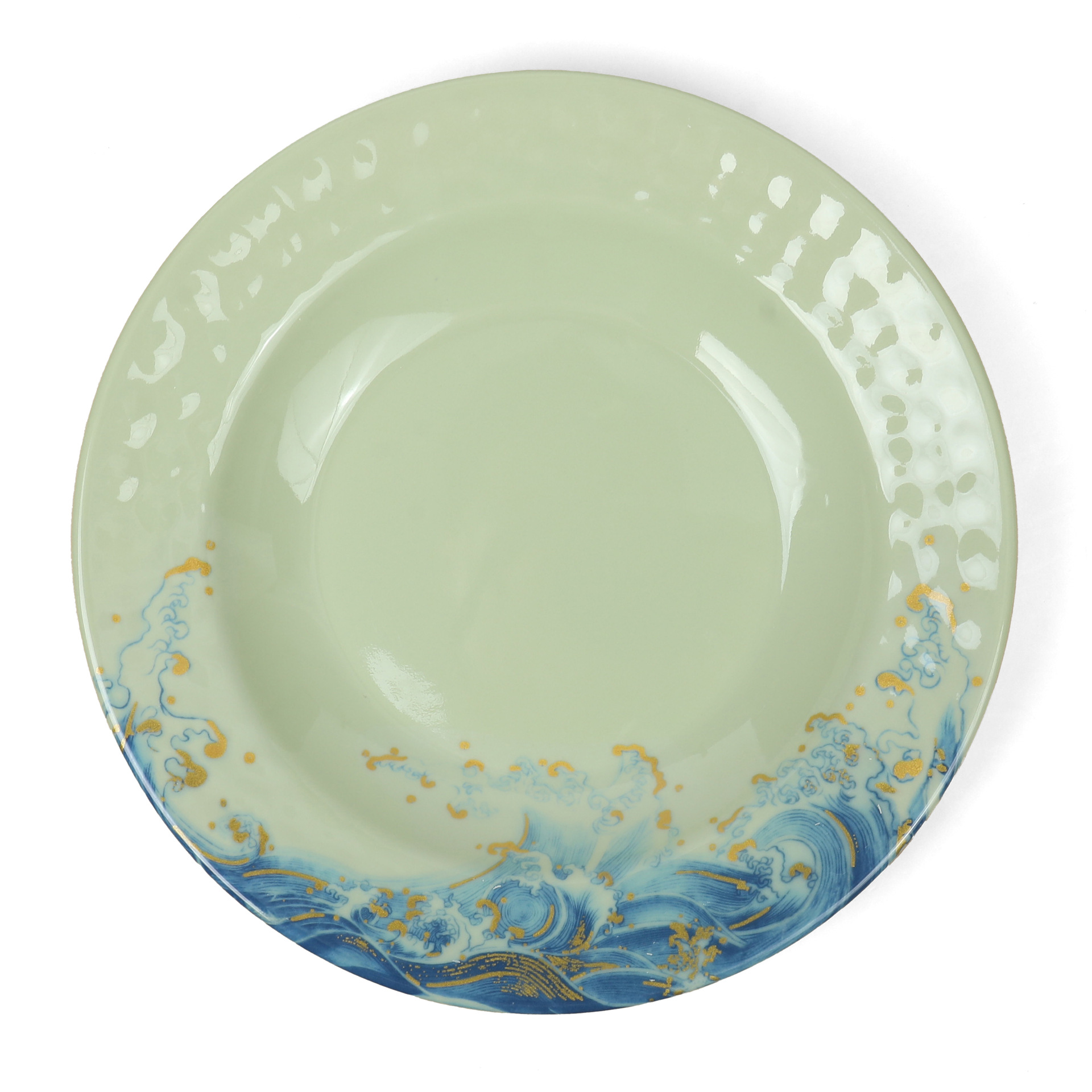 Melamine tableware green Series best-selling and best-selling export products, melamine products factory direct sales full figure