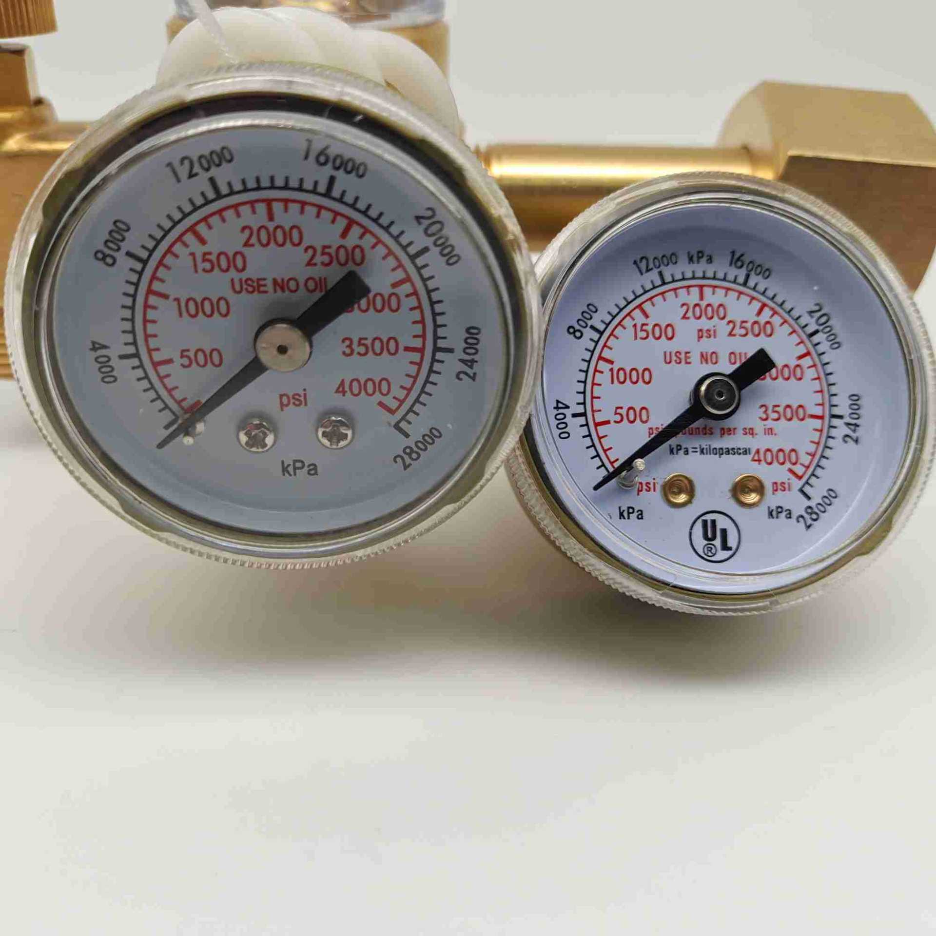 50L all-copper energy-saving and gas-saving piston-type carbon dioxide gas meter, internal threaded pressure gauge, round tube pressure reducer Application Scenario