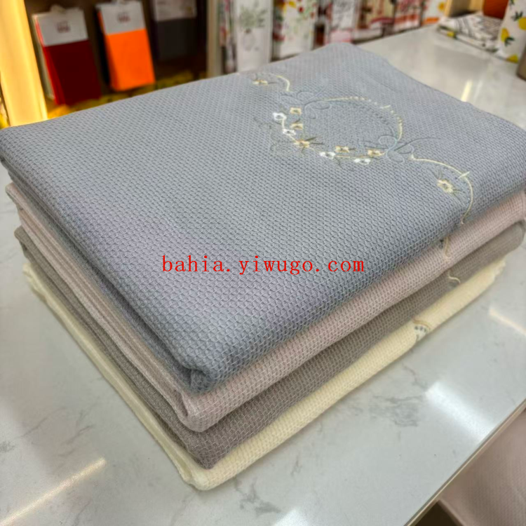 ملاءات تطريز على أغطية من ثلاث قطع من أغطية من قش المرجان details Picture