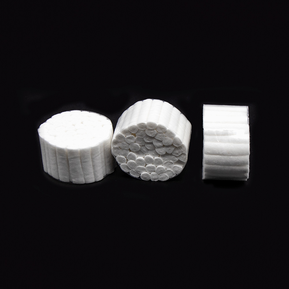 Dental disposable absorbent cotton, hemostatic cotton balls, hemostatic cotton rolls, cotton swabs, absorbent cotton, dental cotton rolls, cotton strips details Picture