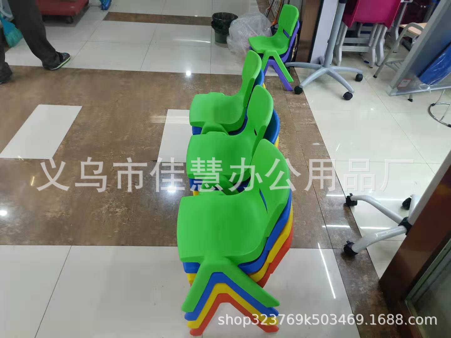 厂家直销简约幼儿桌椅塑料儿童椅子宝宝凳小板凳靠背椅小孩椅家产品图