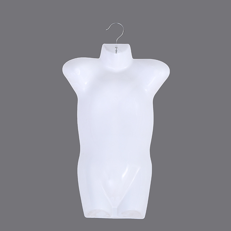 儿童胸片白色游泳衣服装小孩悬挂半身模特片塑料模特展示道具厂家直销