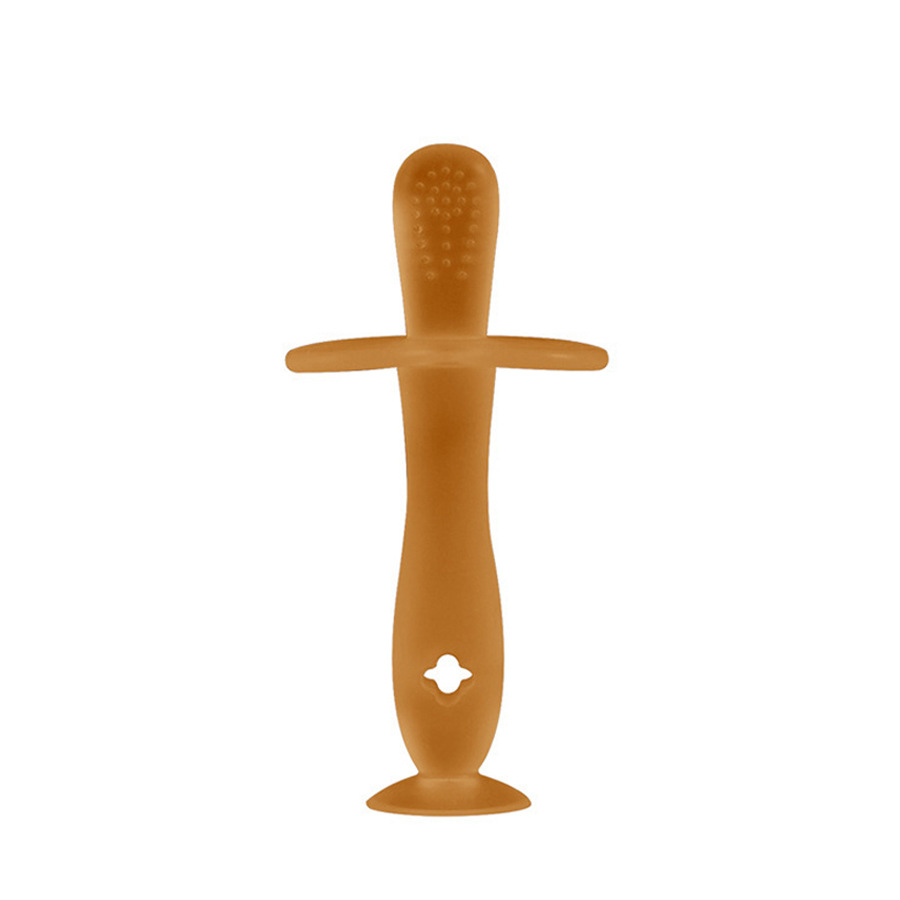 Tarjeta en inglés bebé dental adhesivo de silicona bebé pacificador de molar juguete recién nacido período de dentición silicona molar stick Application Scenario