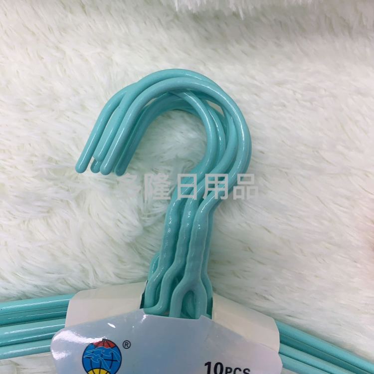 0068 Iron hangers, plastic hangers, dormitory hangers, anti-slip hangers, household hangers details Picture
