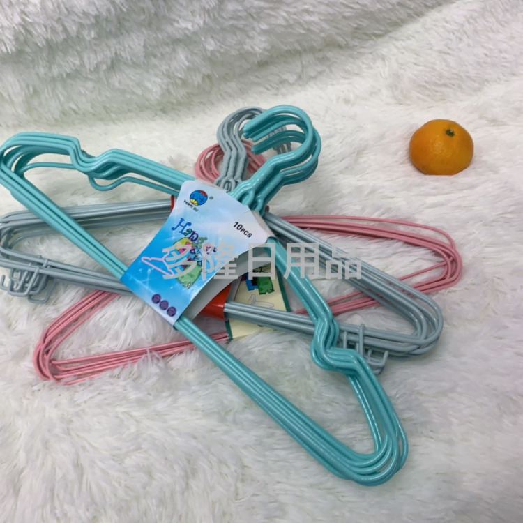 0068 Iron hangers, plastic hangers, dormitory hangers, anti-slip hangers, household hangers Specification image