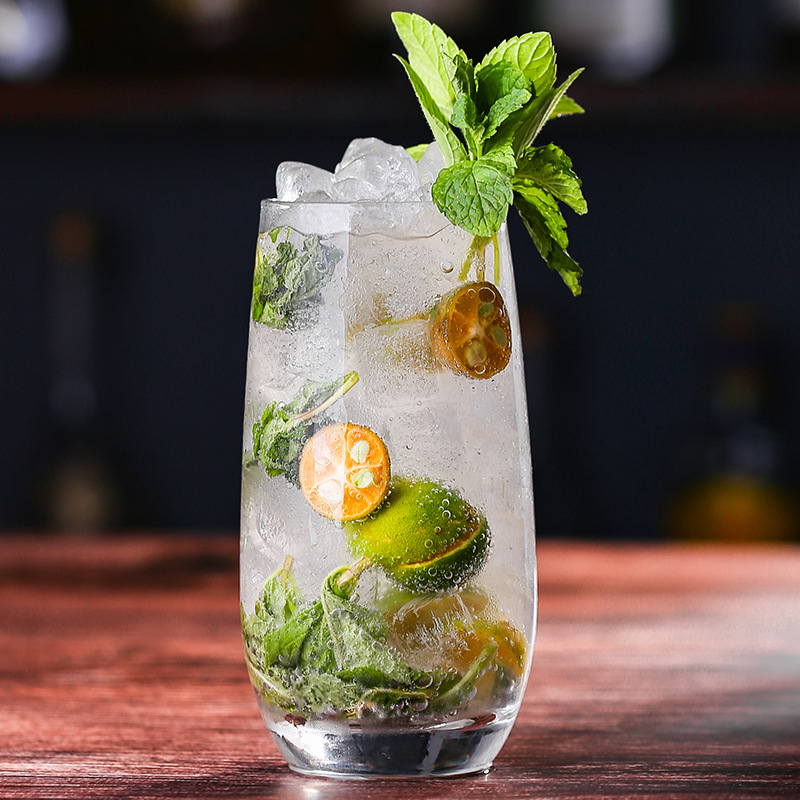 漱口杯莫吉托杯鸡尾酒杯海波杯长饮杯柯林杯果汁杯酒杯调酒杯水杯