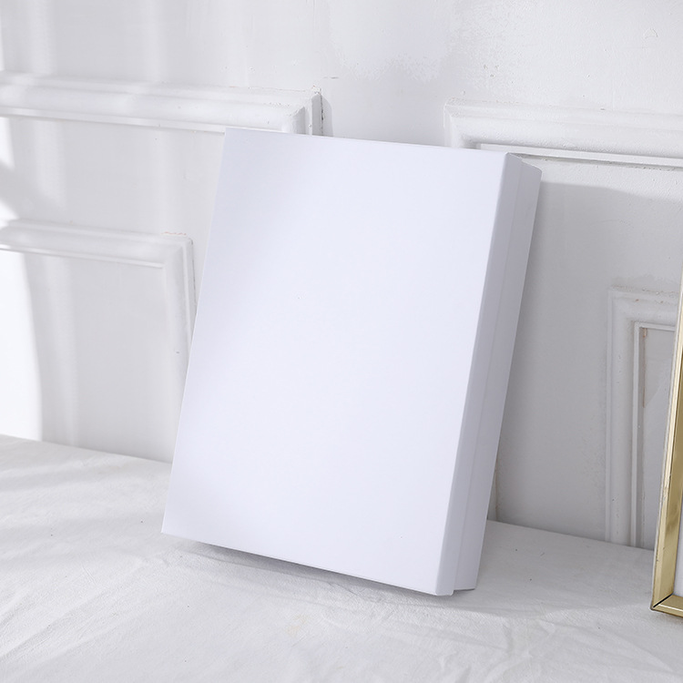 Wholesale of large rectangular, simple and pure white gift boxes with top and bottom covers from the manufacturer Item Picture
