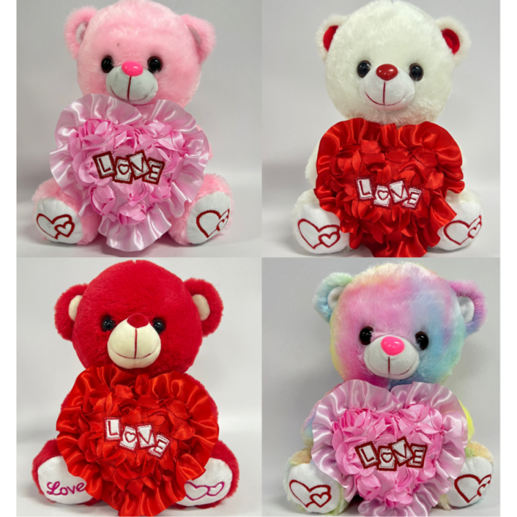 Foreign trade bestsellers Valentine's Day and Mother's Day heart-hugging red bear, lace bear, heart-shaped bow tie bear, talking bear, seven-color glowing bear Item Picture