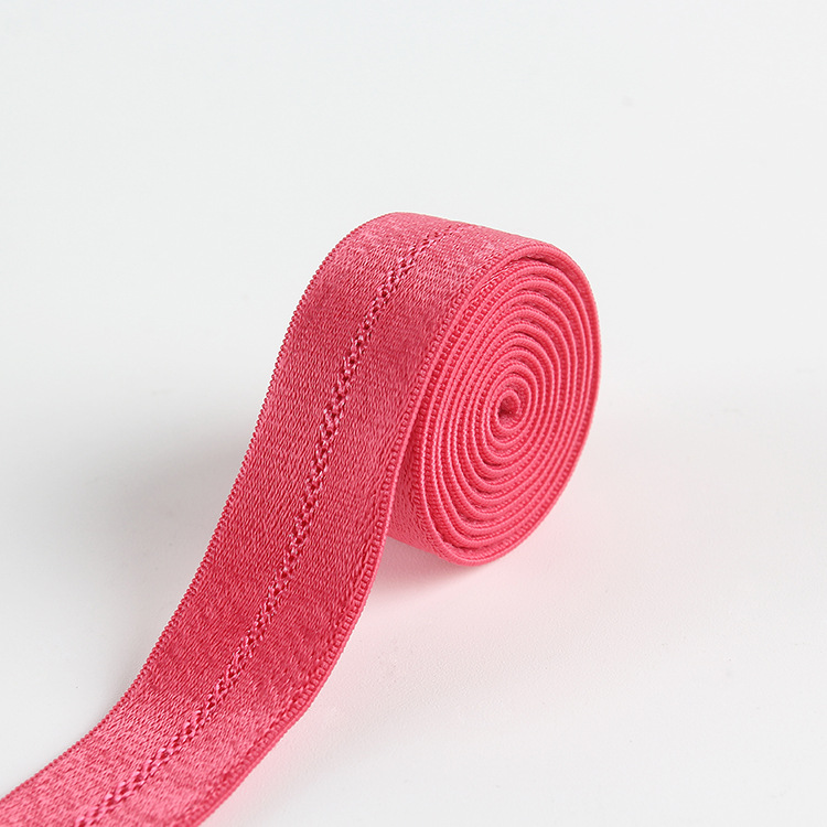 Customized polyester shoulder straps, jacquard elastic bands, bra and underwear straps can be cut, looped and buttoned for sale, and are stretchable Application Scenario