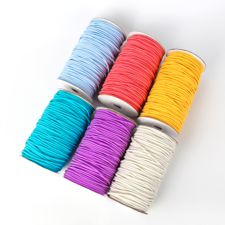 Latex filament elastic round rope, elastic rope, umbrella hanging rope, rubber band shoelace, hat windproof rope, rubber band children's clothes, high elasticity