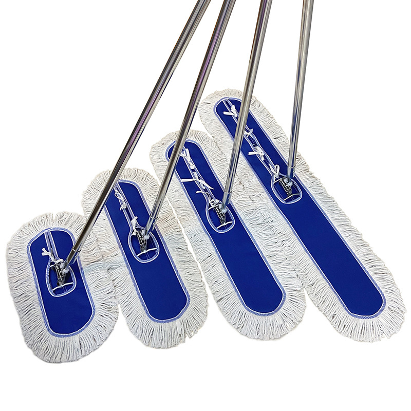 Flat mop, large dust mop, hotel, factory, household, large mop, flat mop, cotton thread floor mop, 406080 row mop, dust removal Application Scenario