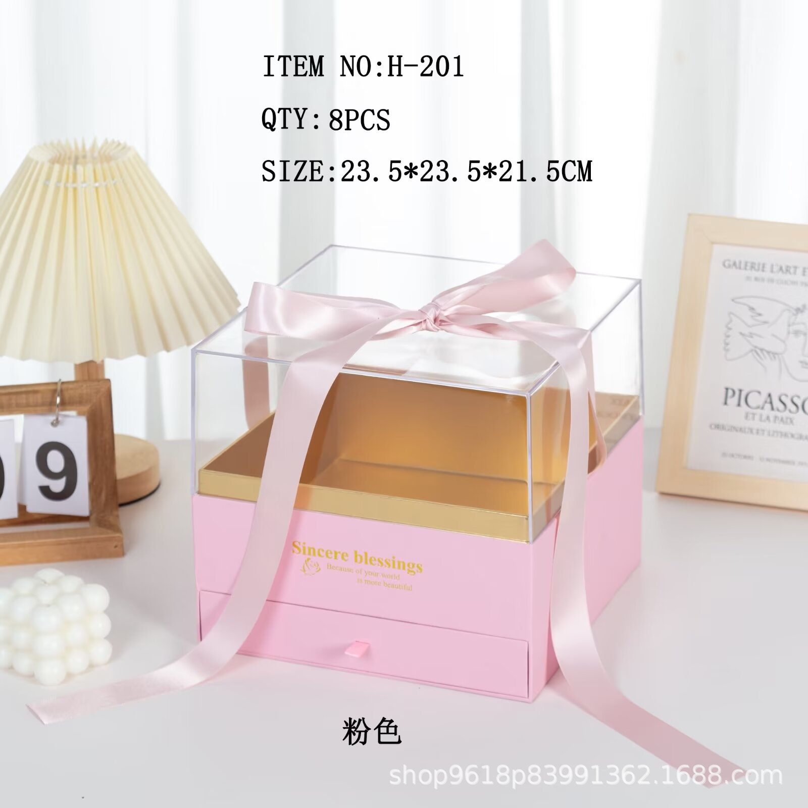 Square acrylic gift boxes, wedding candies, souvenirs, gifts, return gifts, whole piece wholesale, wedding details Picture