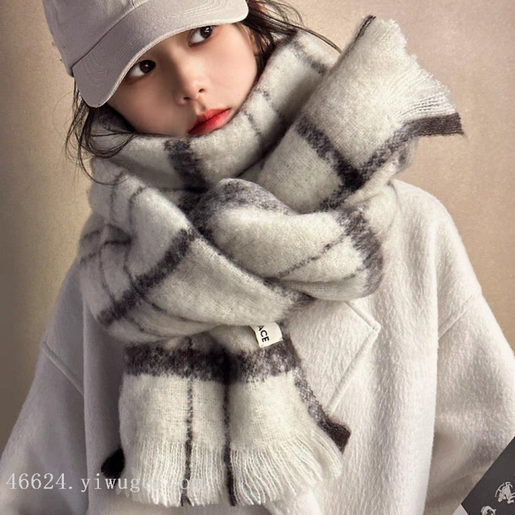 Cross-border scarf wholesale e-commerce network, loop gauze, checkered loose whisker, live-streaming supply chain Application Scenario