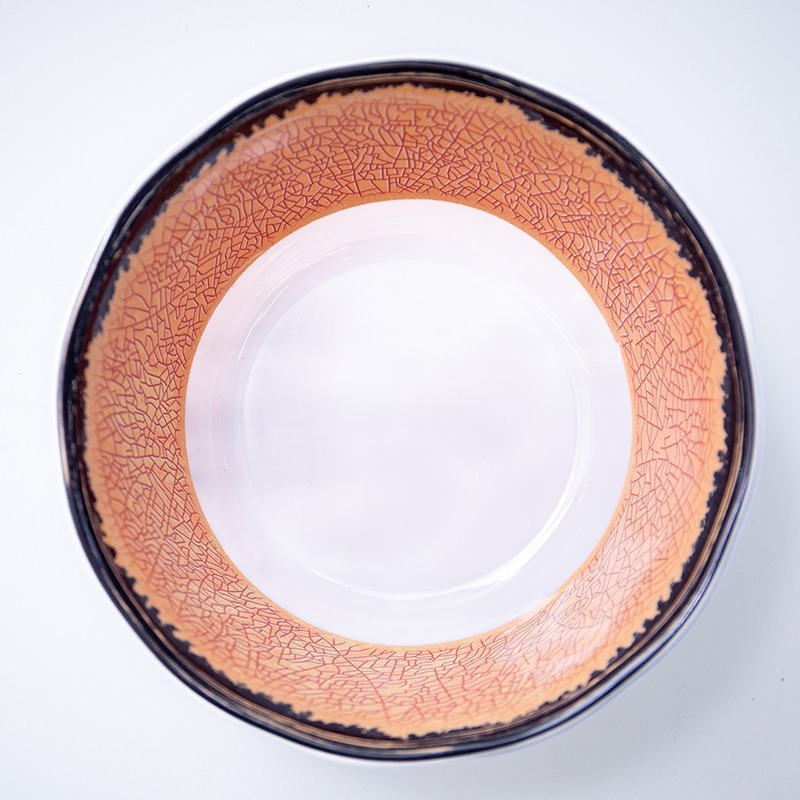 Food-grade melamine tableware, bowls, plates and cups series, plastic imitation porcelain plates, hotel supplies Application Scenario