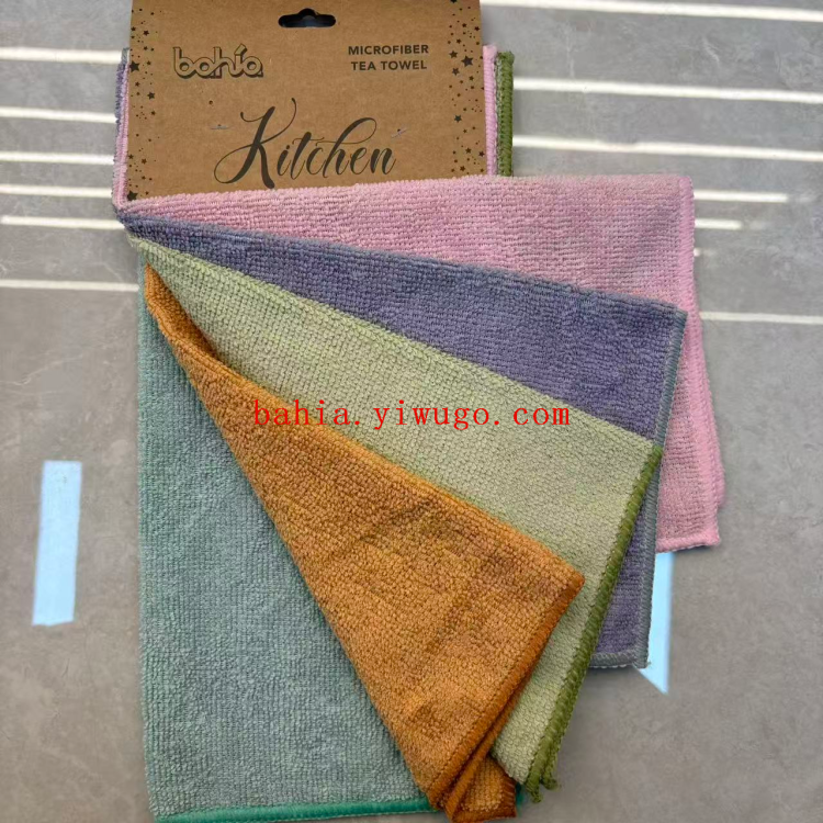 30*30cm plain lockedge cleaning cloth, kitchen pot scrubbing cloth, scouring pad, cleaning cloth, wiping cloth, dishwashing cloth details Picture