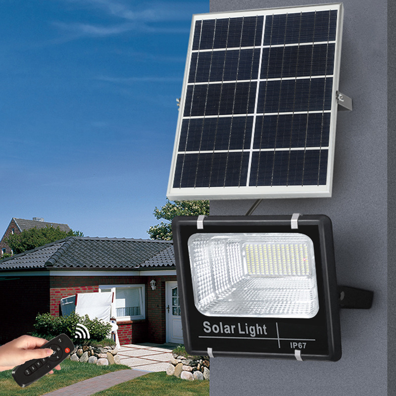 AIBUCUO Jubo solar floodlights, LED outdoor lighting, waterproof floodlights, solar wall lamps, street lamps Specification image