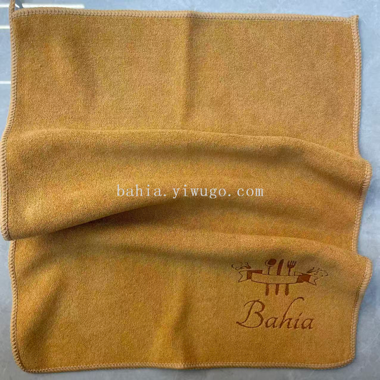 Customizable logo tea table, tea set cleaning, tea towel, kitchen utensware cleaning cloth, water-absorbent and non-shedding Specification image