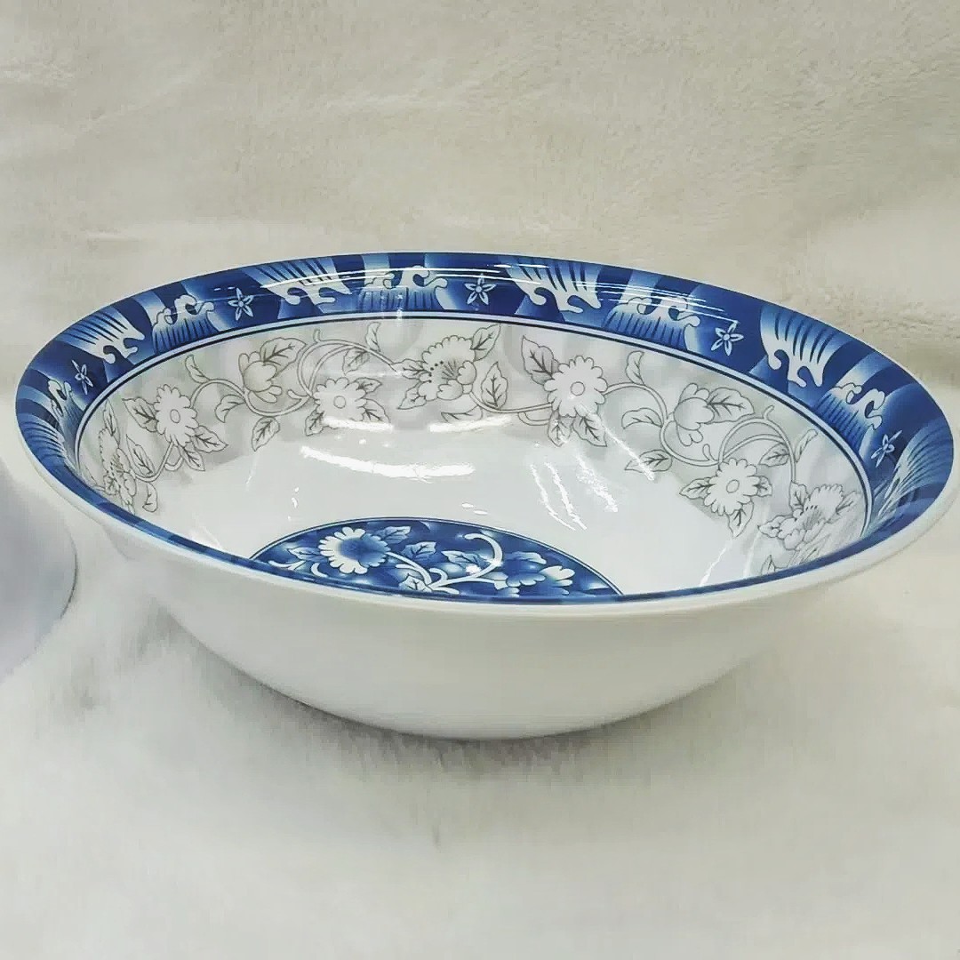 Plain melamine bowls, melamine plates, melamine tableware, tray sets, melamine saucers, imitation porcelain, exclusively for export Application Scenario