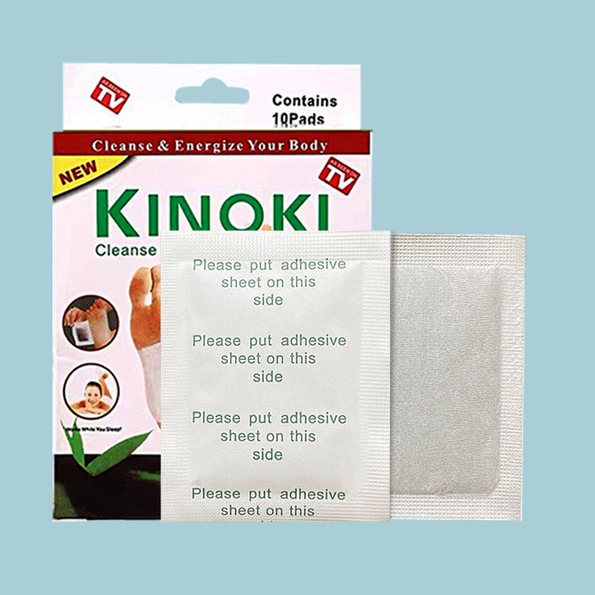 Foreign trade foot patches Ginger mugwort English foot patches Mugwort patches Green Tea English gold foil foot patches details Picture