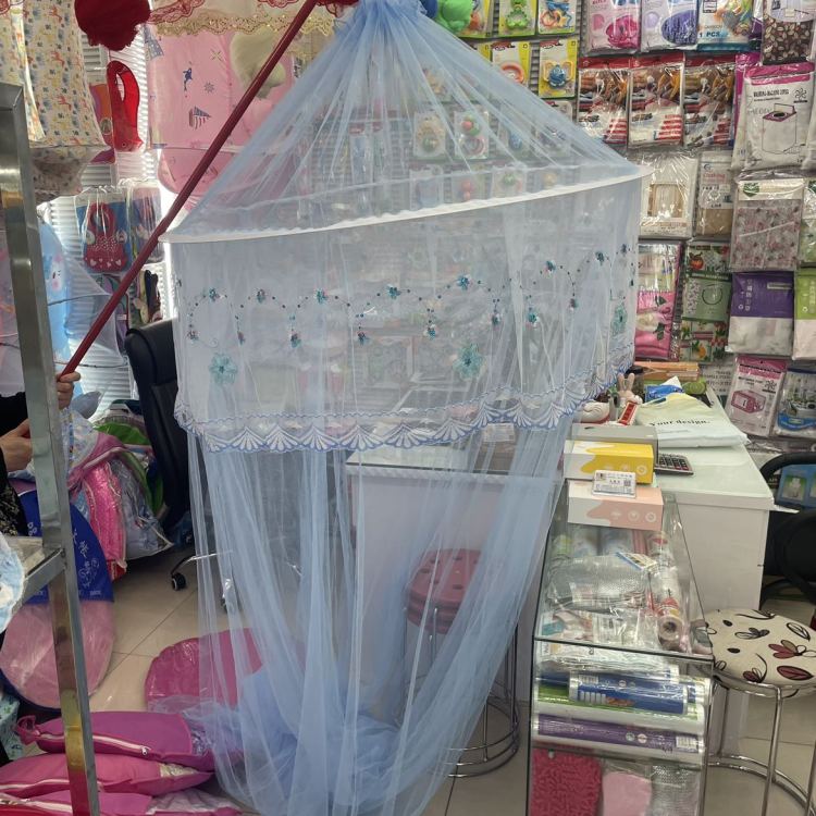 加密钢丝圆顶吊顶蚊帐 公主蚊帐儿童婴儿学生蚊帐产品图