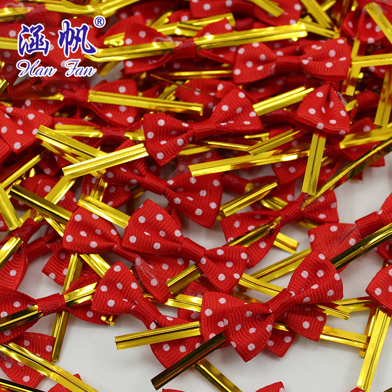 Yiwu manufacturers offer high-end gift and accessory diy products such as wire and gold bar bows