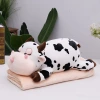 Cow plush toy cartoon animal throw pillow quilt, two-in-one multi-functional throw pillow quilt, midday rest home throw pillow wholesale air conditioner quilt details Picture