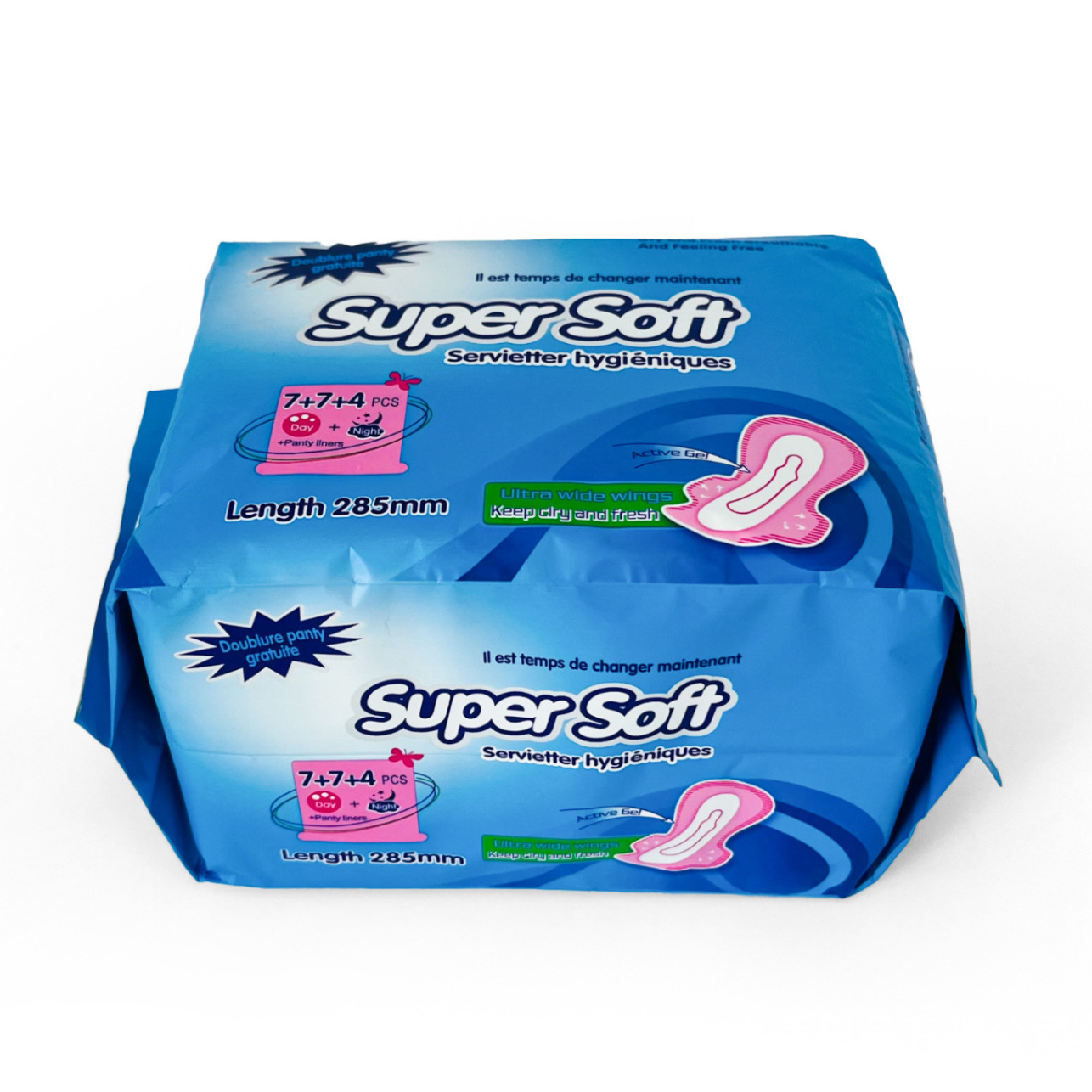 6+6+4片/包290日用夜用组合装厂家直销外贸卫生巾sanitary napkin