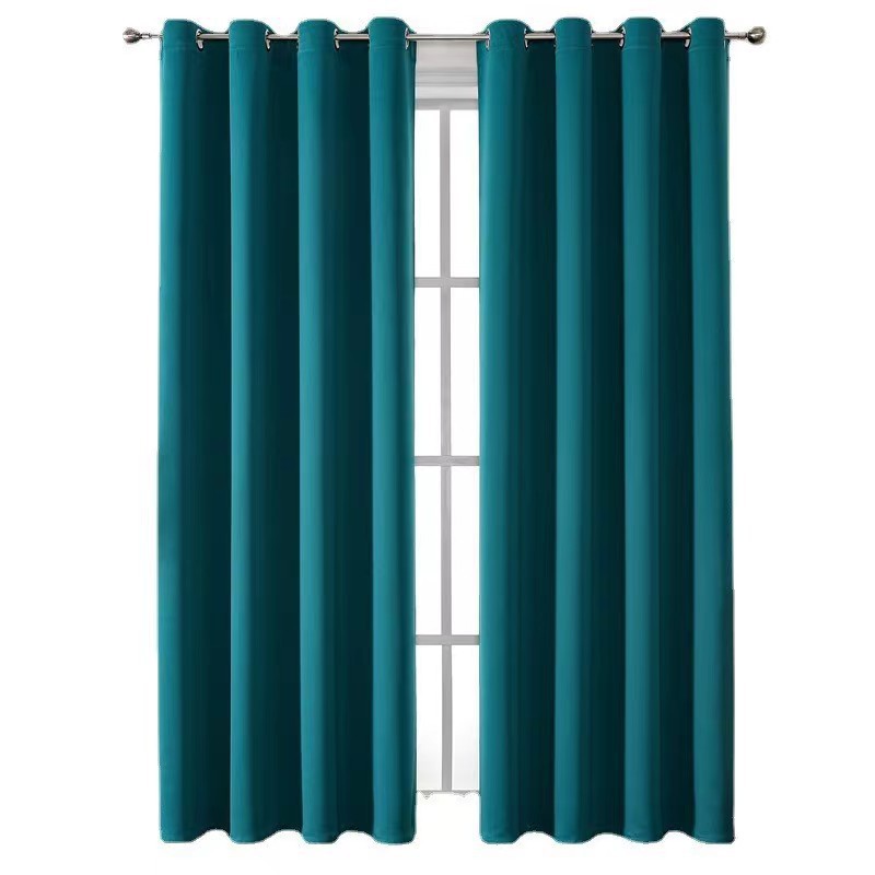 加厚遮光布隔热无光布布料客厅卧室高级感成品遮光窗帘