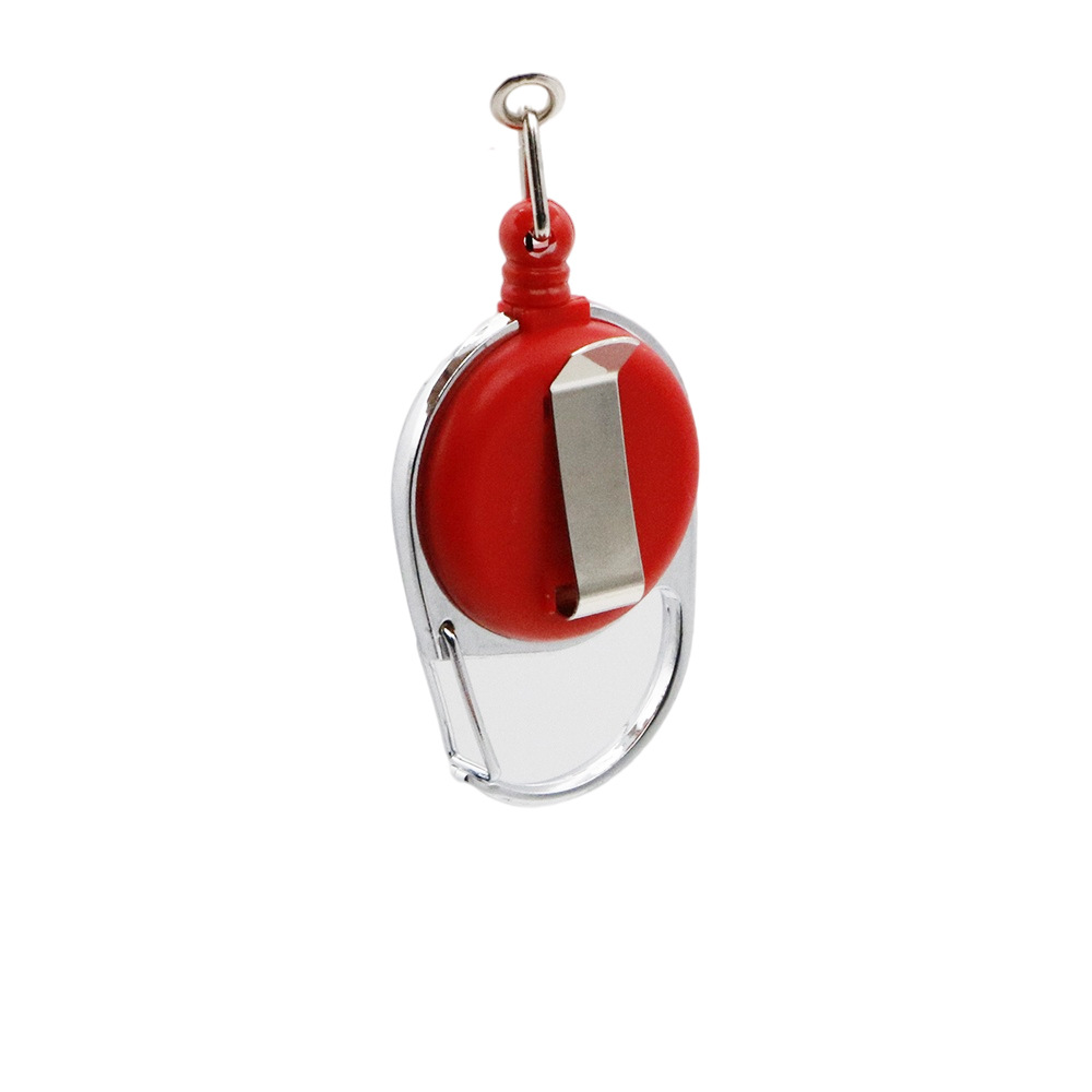Wholesale of round retractable name tags, ID card clasps, epoxy resin keys, easy-pull buttons in stock details Picture