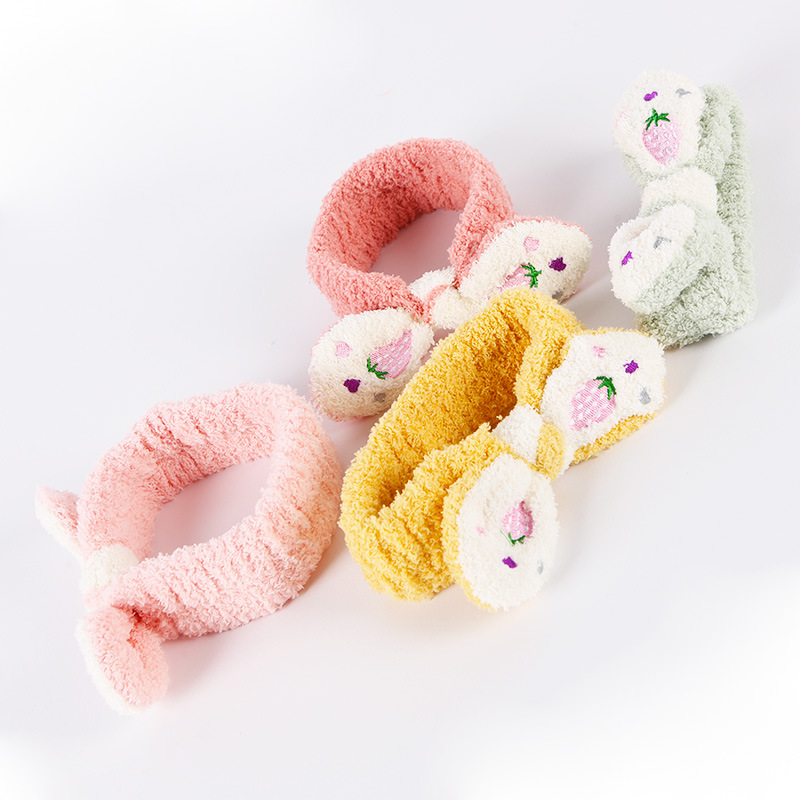 Bow hair band, face wash makeup tie hair band, bow head band, wide edge hair band, hair accessory wholesale Specification image