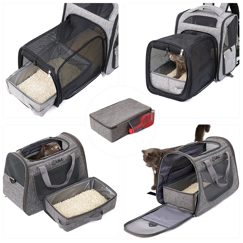 PETISFAM smart cat litter box with bag folding, large capacity deodorizing cat litter box, cat products Specification image