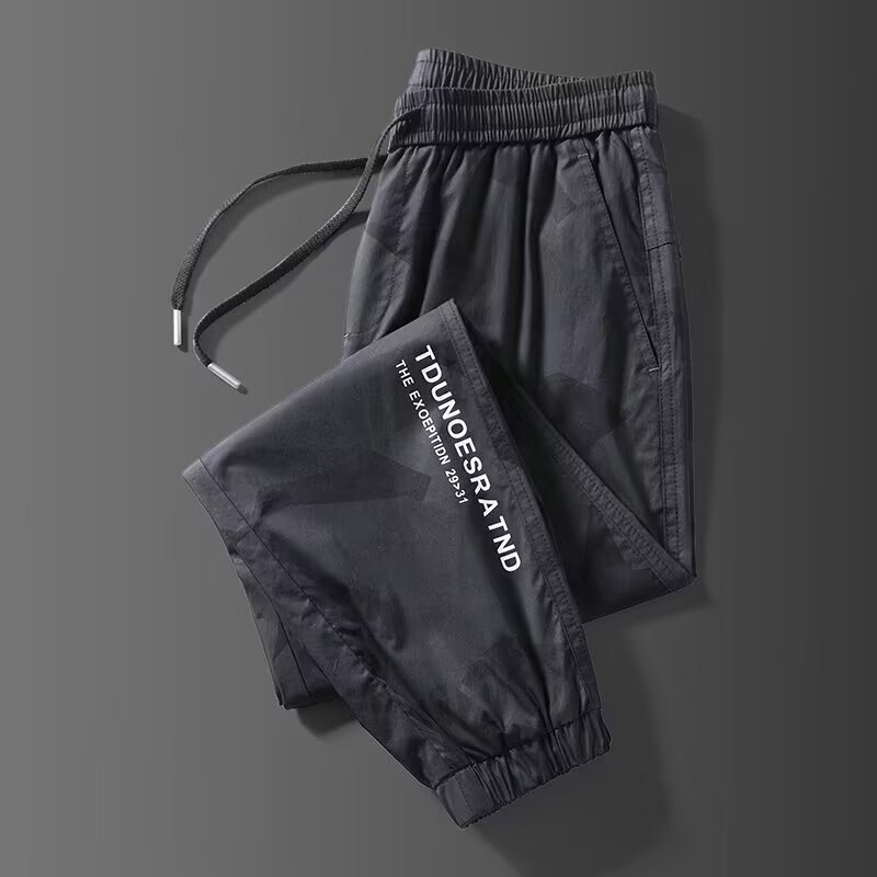 Pantalones de trabajo de hombre para trabajar camuflaje desgaste desgaste sucio ropa de trabajo pantalones de trabajo transpirable hielo seda pantalones de trabajo casual Specification image