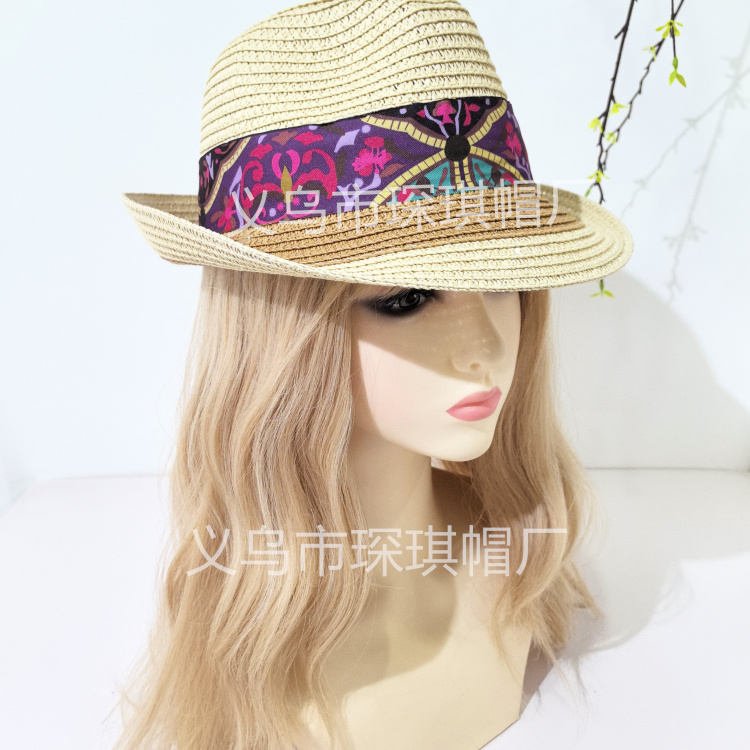Summer's new bestsellers for women: Panama grass hats, top hats, sun-protective rolled-up caps, sun hats, versatile sun hats, outdoor vacation and travel Application Scenario