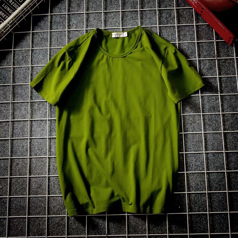 Custom-made short-sleeved white T-shirt for men Item Picture