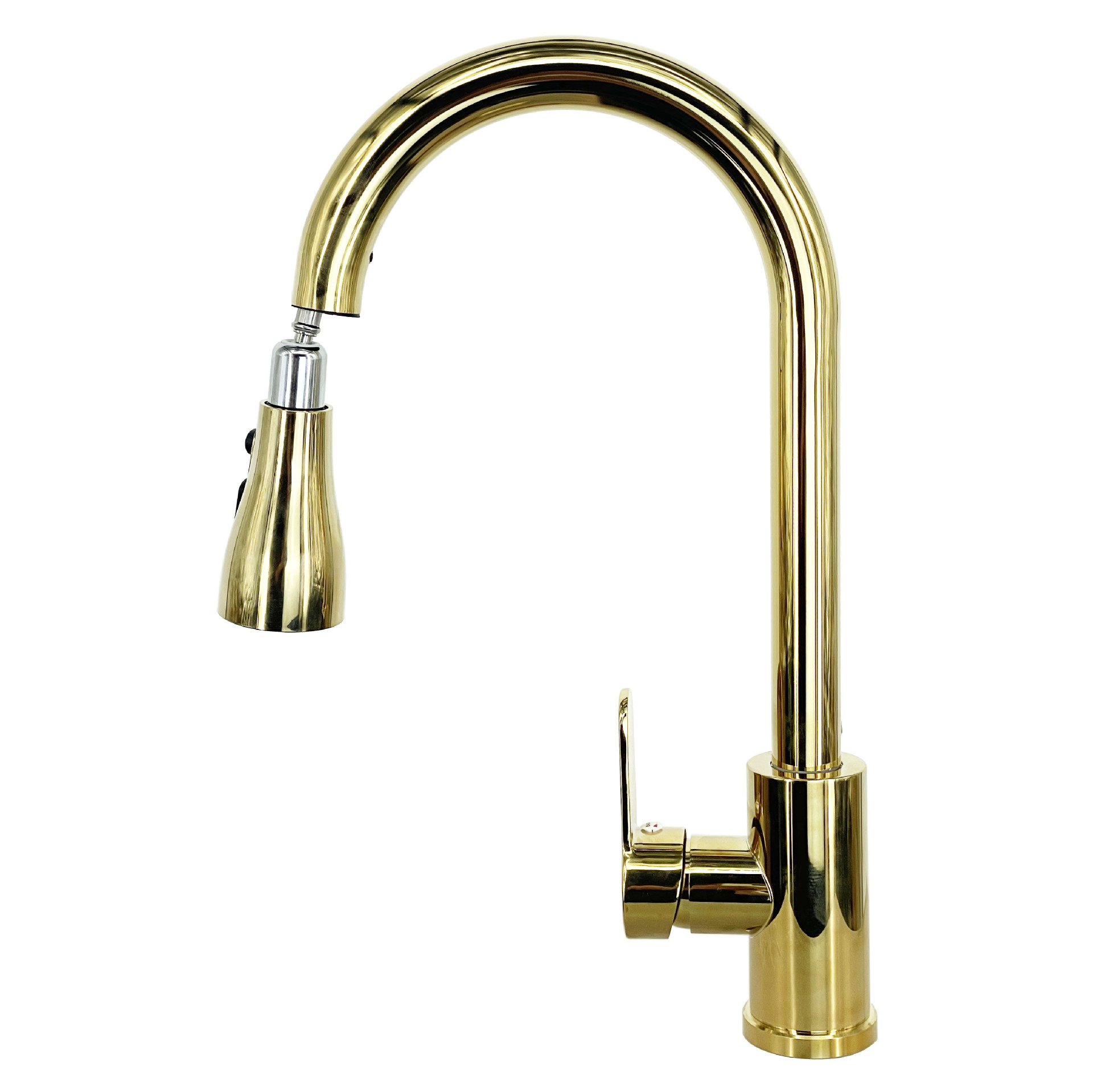 不锈钢三通抽拉式带双刮刀厨房冷热两用水龙头洗菜盆冷热水龙头