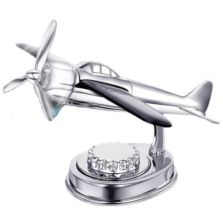 New solar-powered aircraft, creative technology, perfume, aromatherapy, in-car rotating toy model accessories Item Picture
