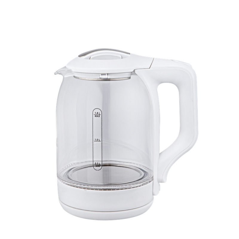 Foreign trade cross-border high borosilicate glass 1.8L2.0L stainless steel purple LED light Lianjiang Rapid electric kettle Factory Source factory Item Picture