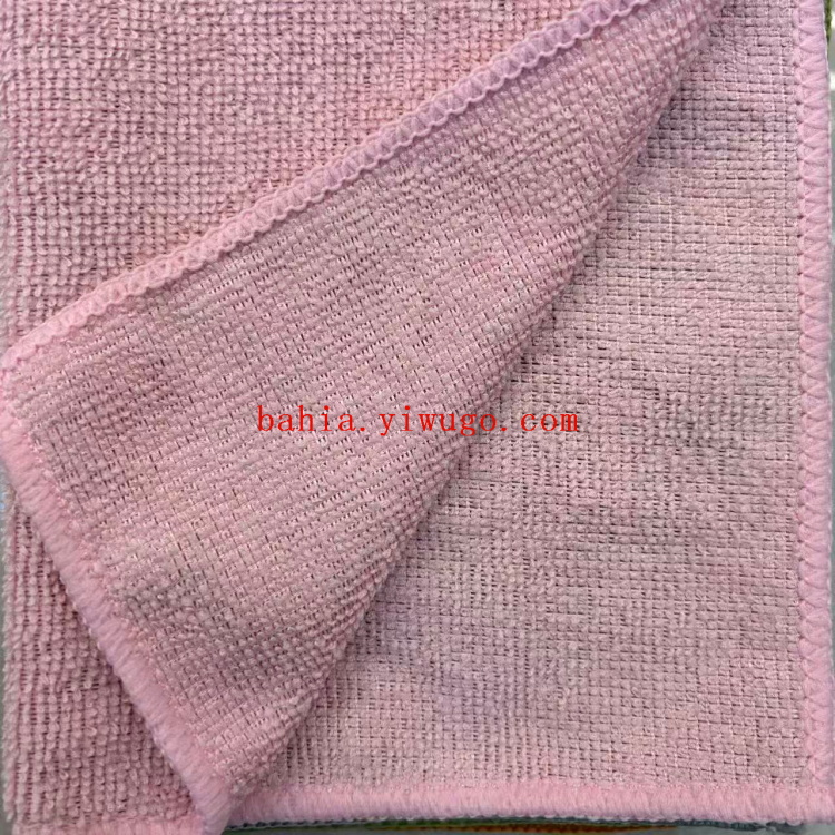 30*30cm plain lockedge cleaning cloth, kitchen pot scrubbing cloth, scouring pad, cleaning cloth, wiping cloth, dishwashing cloth Item Picture
