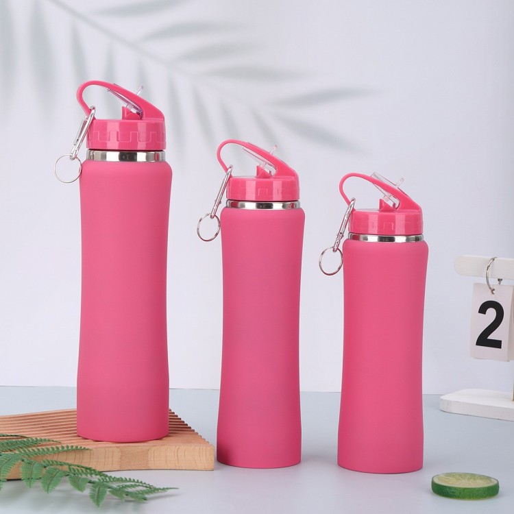 Cup, water cup, American hand-held waist-shaped insulated cup, outdoor mountaineering sports kettle, portable vacuum mini waist cup Item Picture