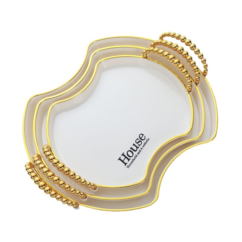 Cross-border catering hotel fruit tray, high-end beverage plate, rectangular and round plastic pet set Application Scenario