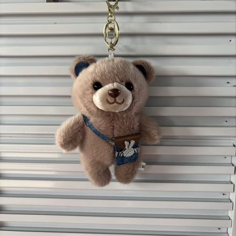 Best-selling cute plush bear pendants, doll bags, pendants, shoulder bags, bear event gifts, claw machines, little bear dolls details Picture