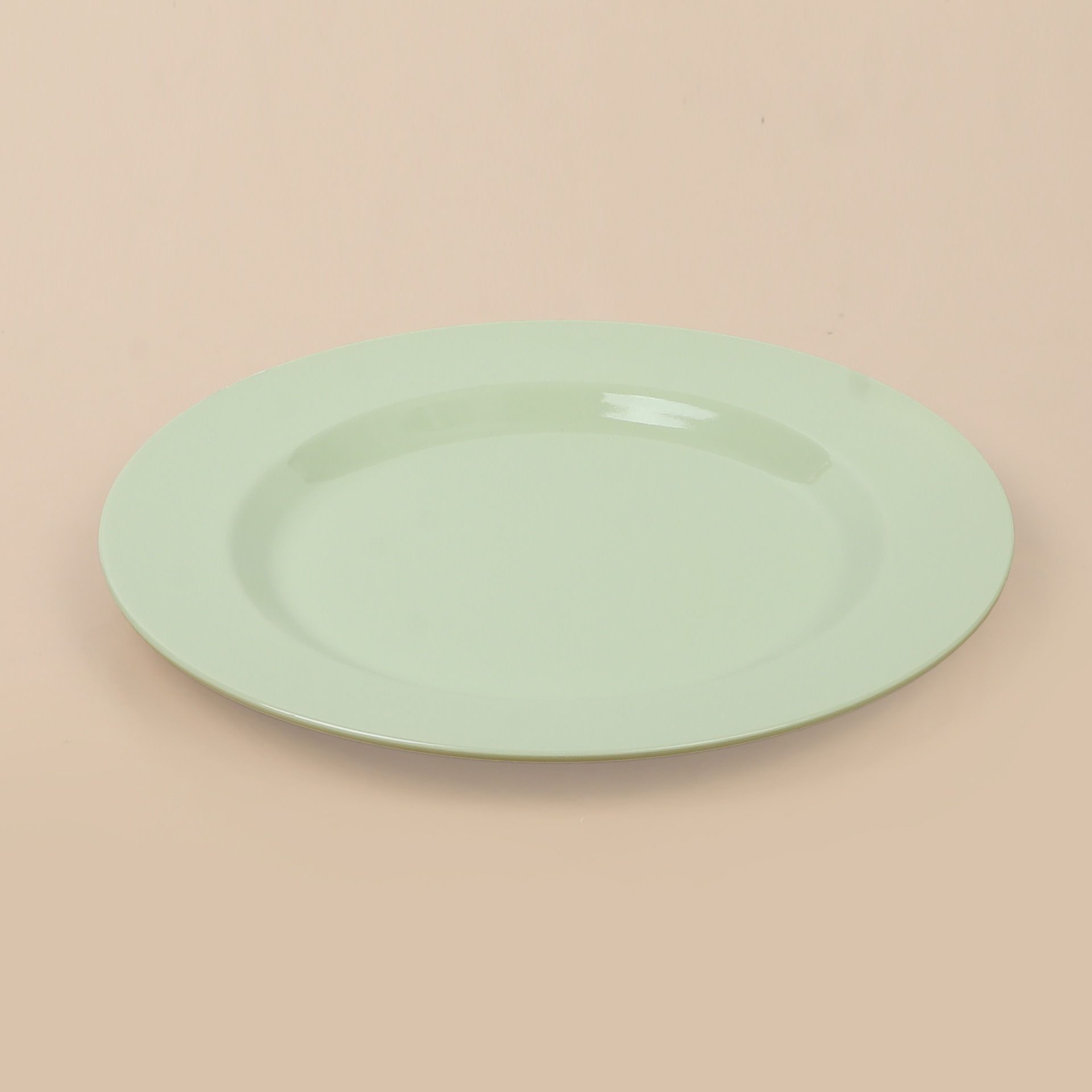 Melamine plate, round plastic imitation porcelain flat plate, commercial restaurant buffet fast food rice bowl plate, cold dish bone plate, shallow plate Application Scenario